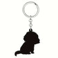 Acrylic Cavalier Puppy Key Chain