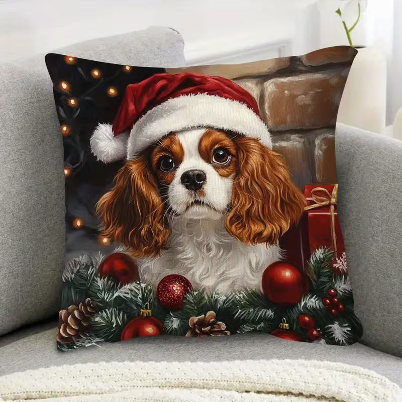 Cavalier Christmas Pillow (Pillow Insert Included!)